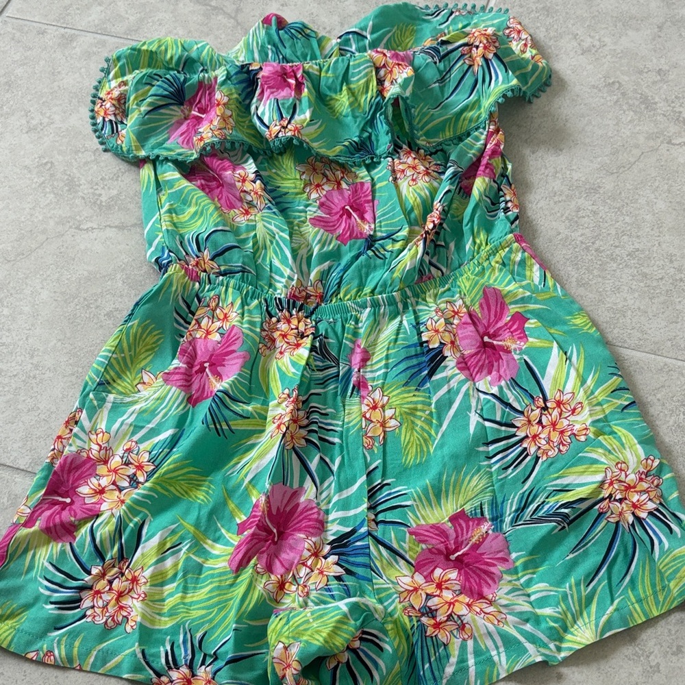Tropical Floral Romper